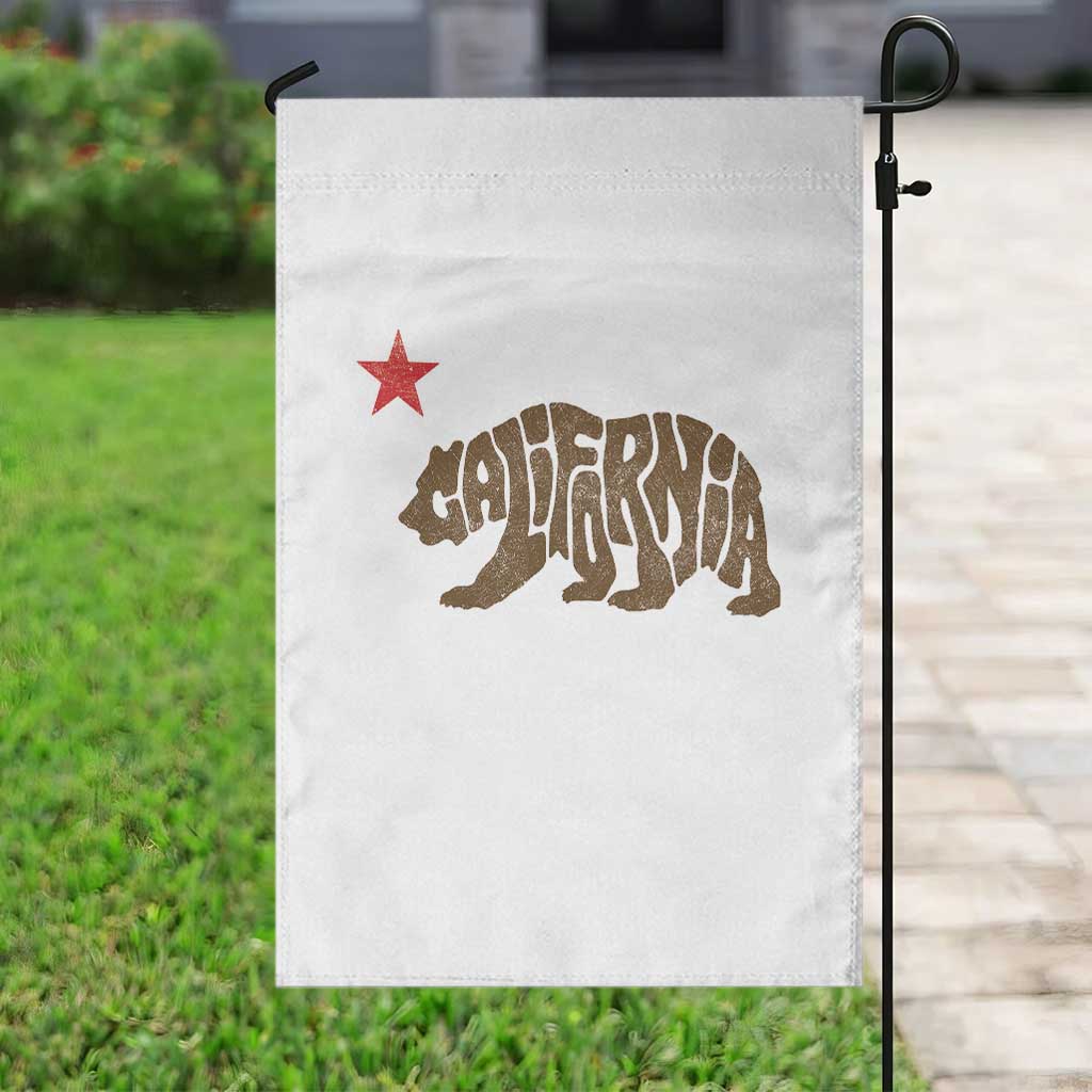 California The Golden State Bear Flag San Francisco Garden Flag