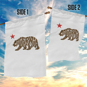 California The Golden State Bear Flag San Francisco Garden Flag