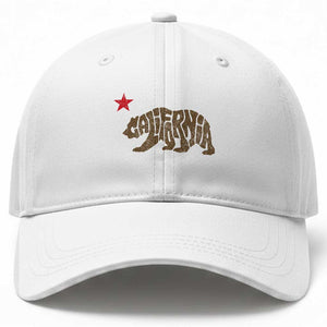 California The Golden State Bear Flag San Francisco Baseball Cap