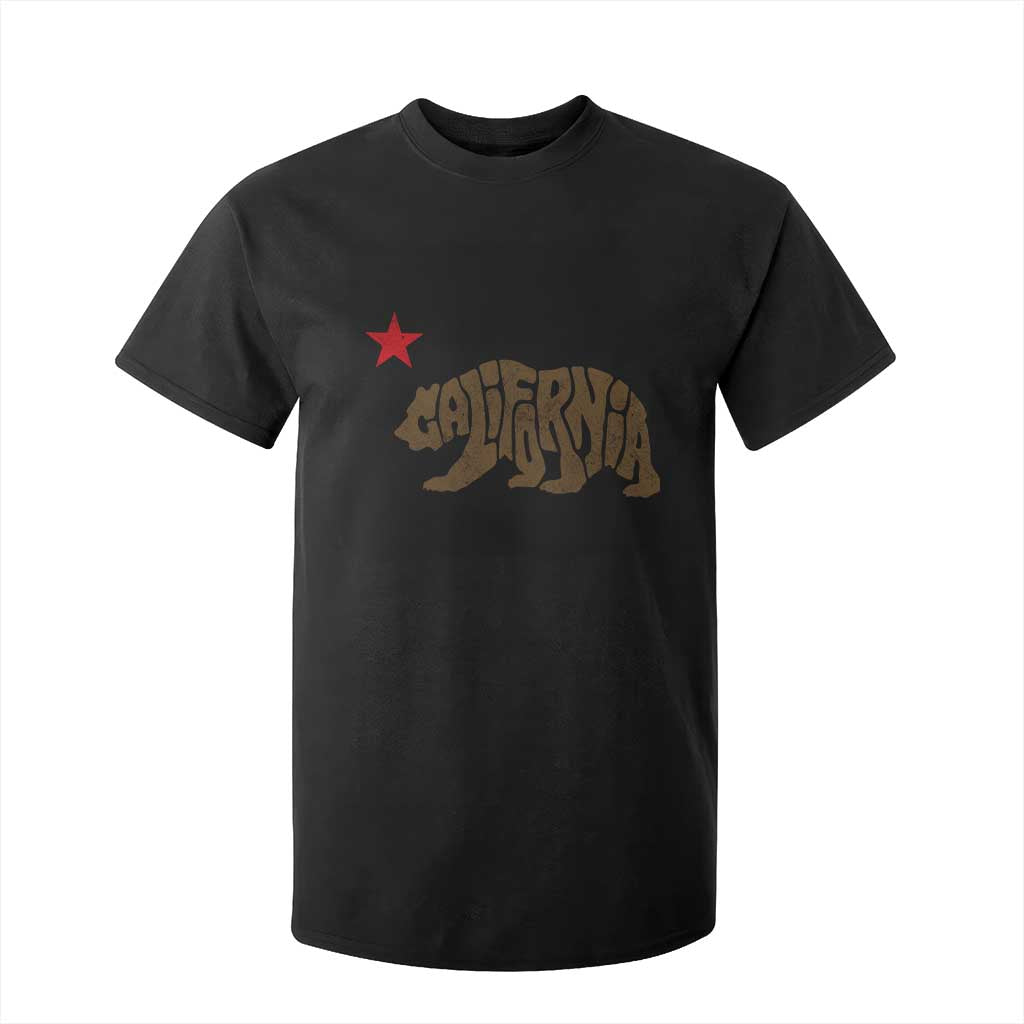 California The Golden State Bear Flag San Francisco T Shirt For Kid