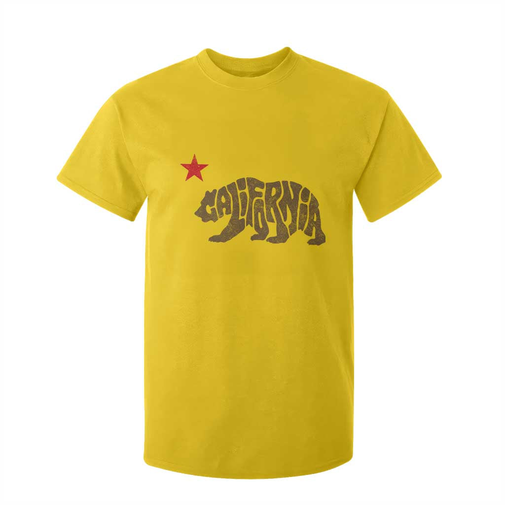 California The Golden State Bear Flag San Francisco T Shirt For Kid