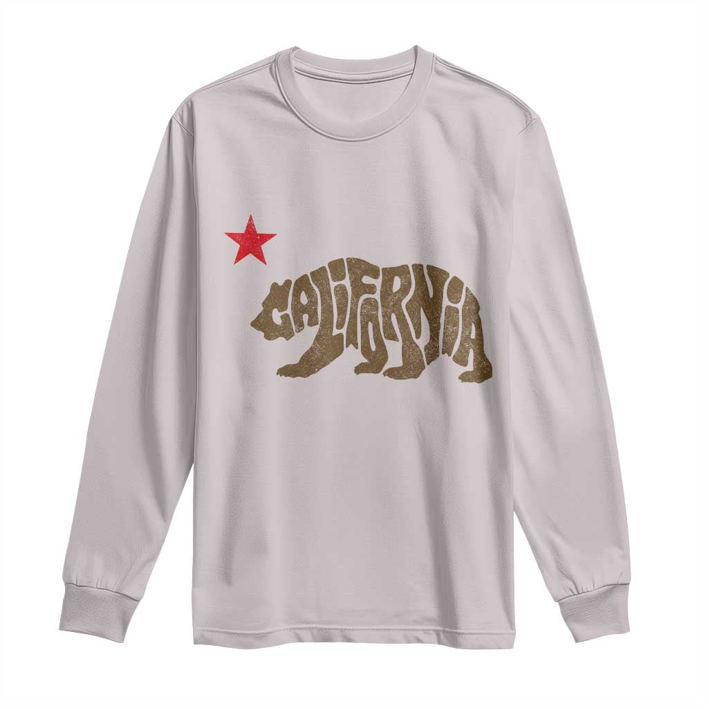 California The Golden State Bear Flag San Francisco Long Sleeve Shirt