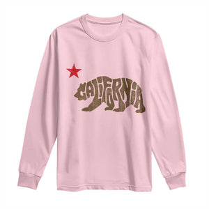 California The Golden State Bear Flag San Francisco Long Sleeve Shirt