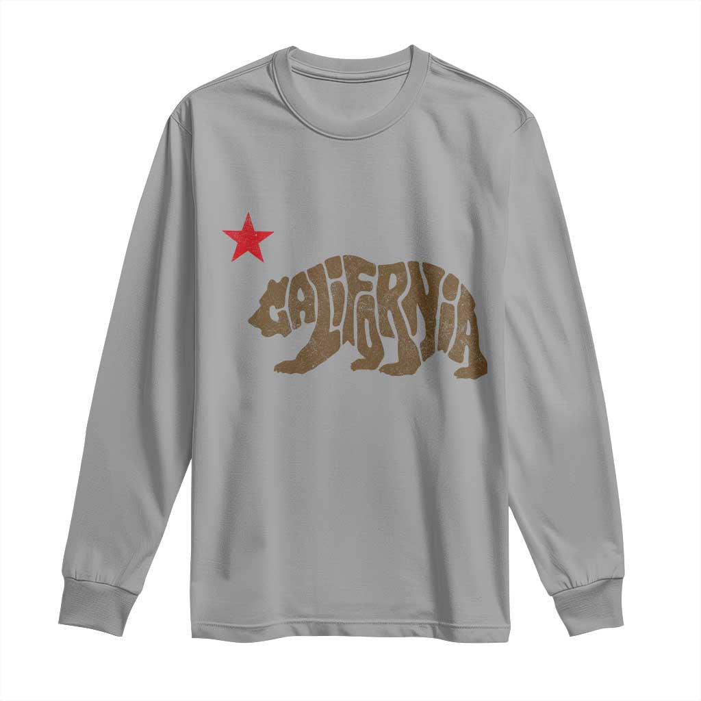 California The Golden State Bear Flag San Francisco Long Sleeve Shirt