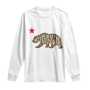 California The Golden State Bear Flag San Francisco Long Sleeve Shirt
