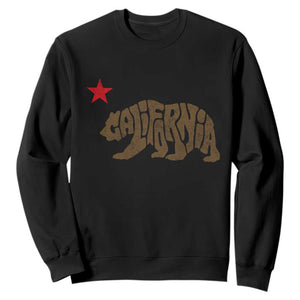 California The Golden State Bear Flag San Francisco Sweatshirt