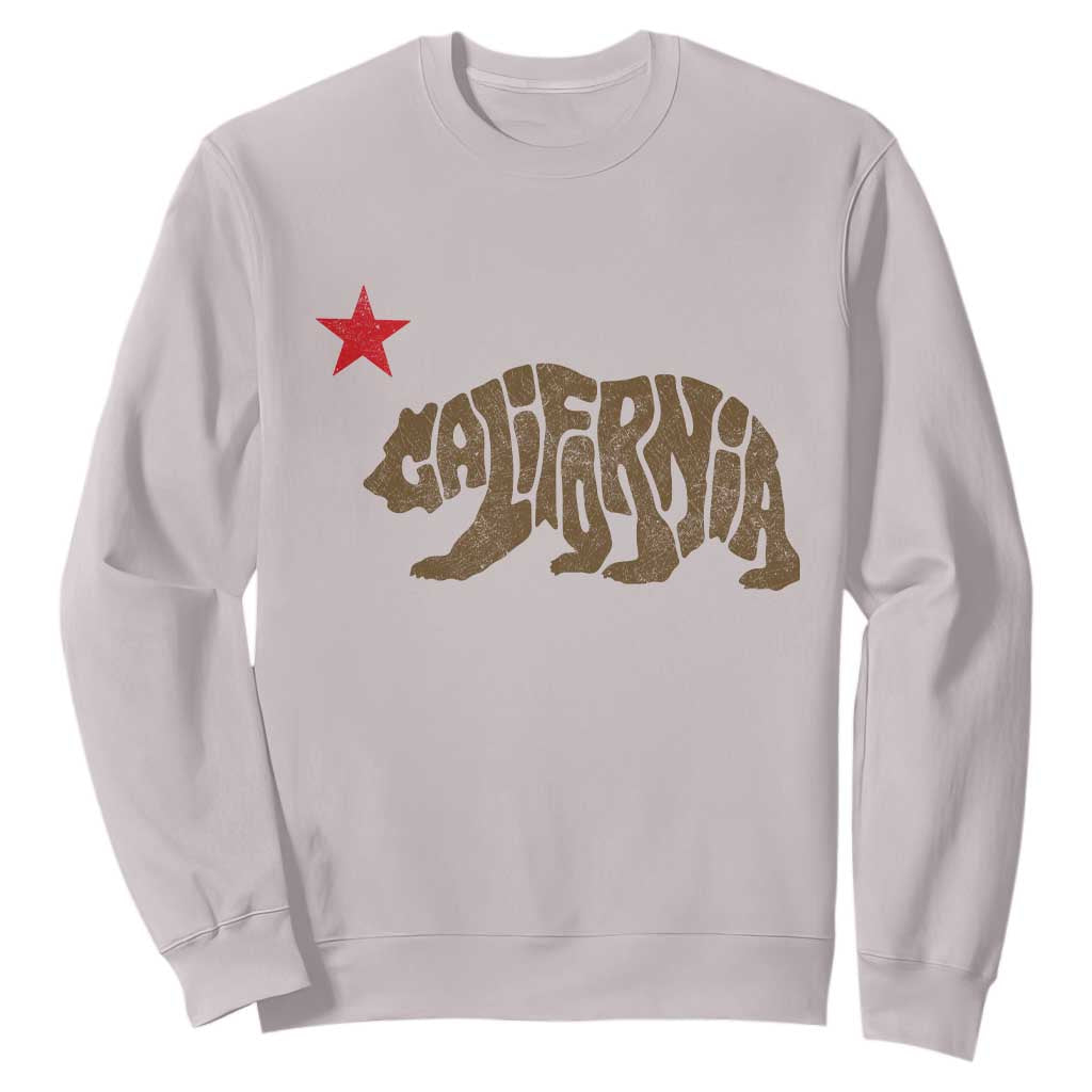 California The Golden State Bear Flag San Francisco Sweatshirt