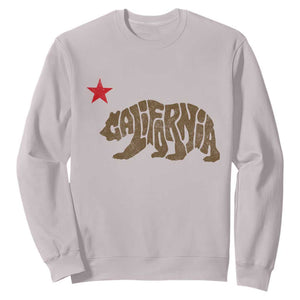California The Golden State Bear Flag San Francisco Sweatshirt