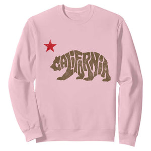 California The Golden State Bear Flag San Francisco Sweatshirt