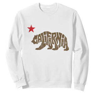 California The Golden State Bear Flag San Francisco Sweatshirt