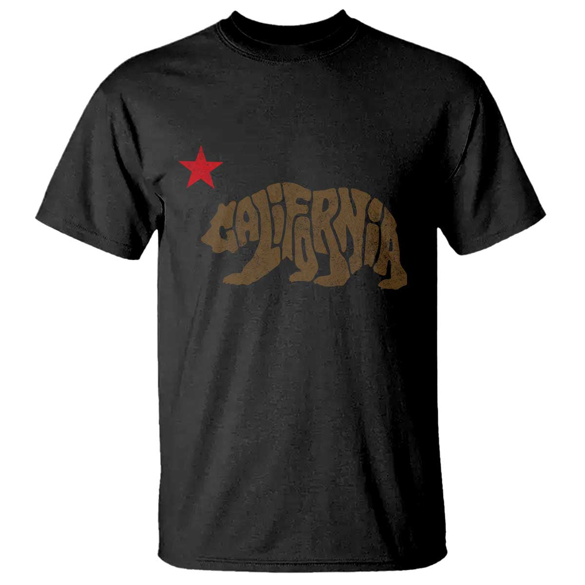 California The Golden State Bear Flag San Francisco T Shirt