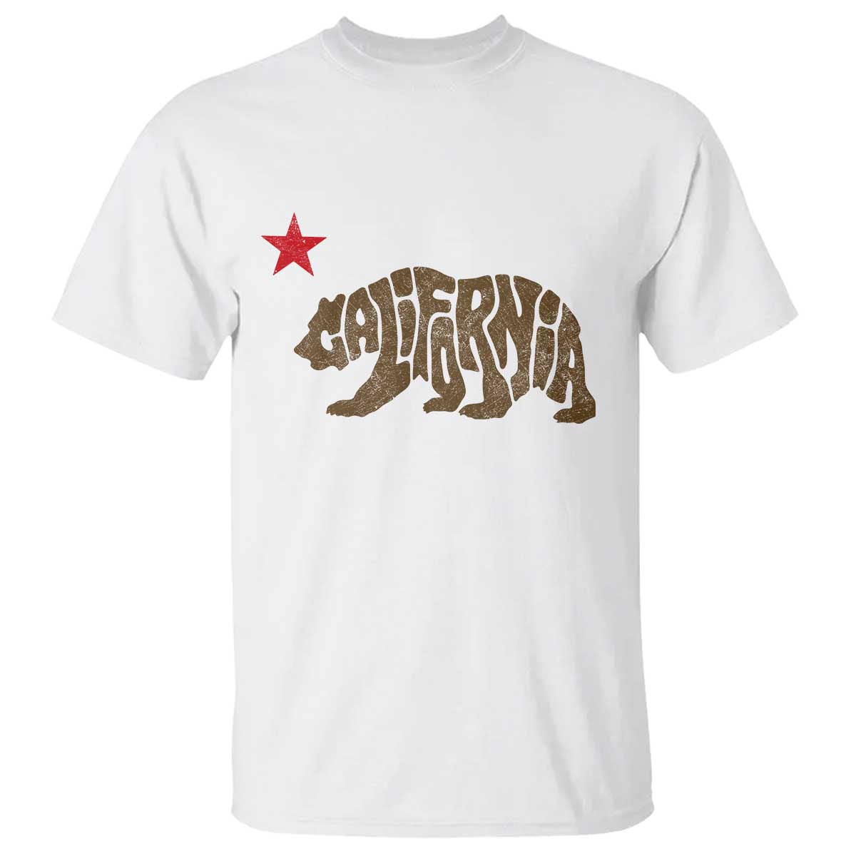 California The Golden State Bear Flag San Francisco T Shirt