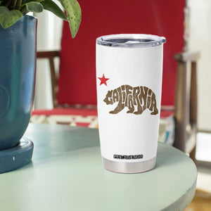 California The Golden State Bear Flag San Francisco Tumbler Cup