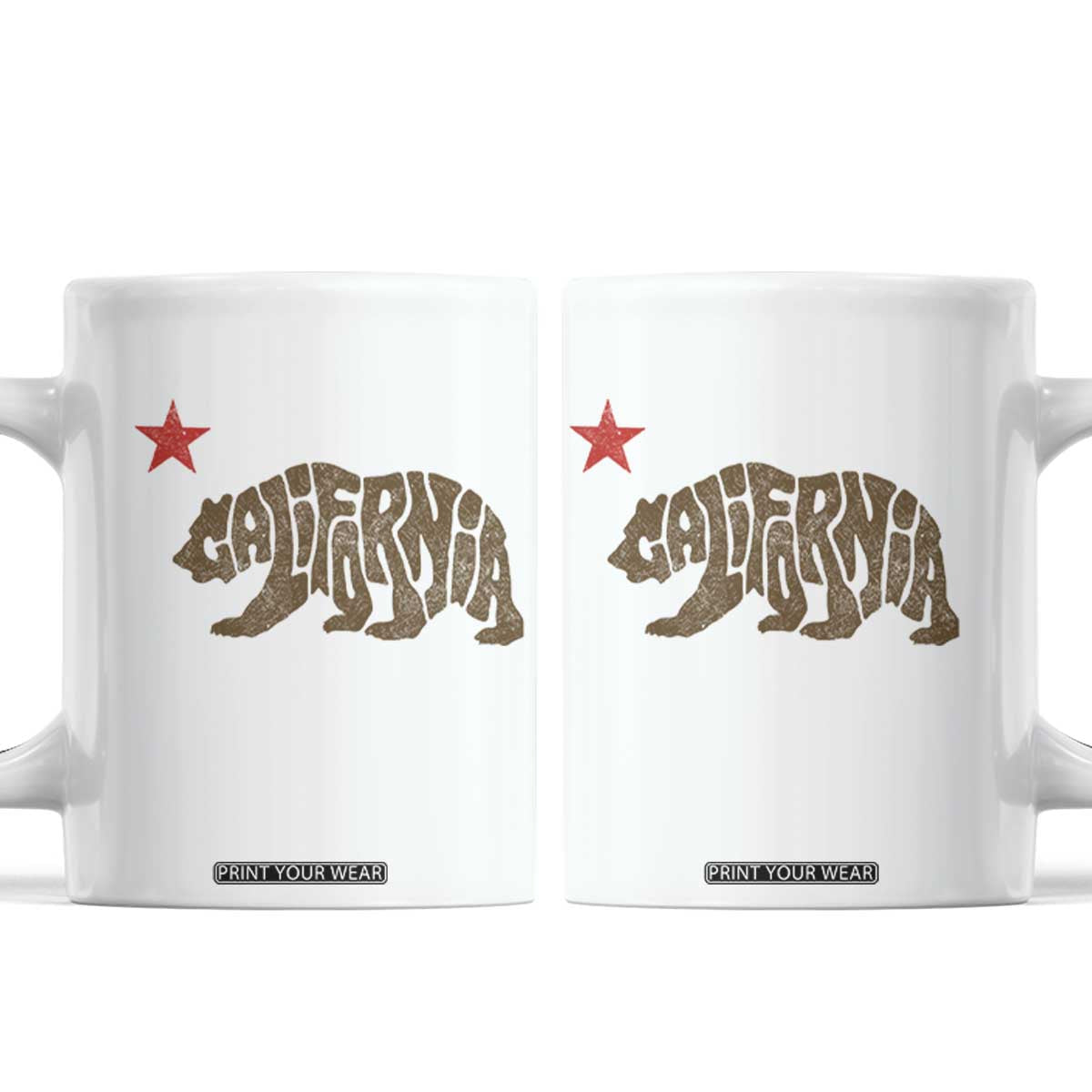California The Golden State Bear Flag San Francisco Coffee Mug