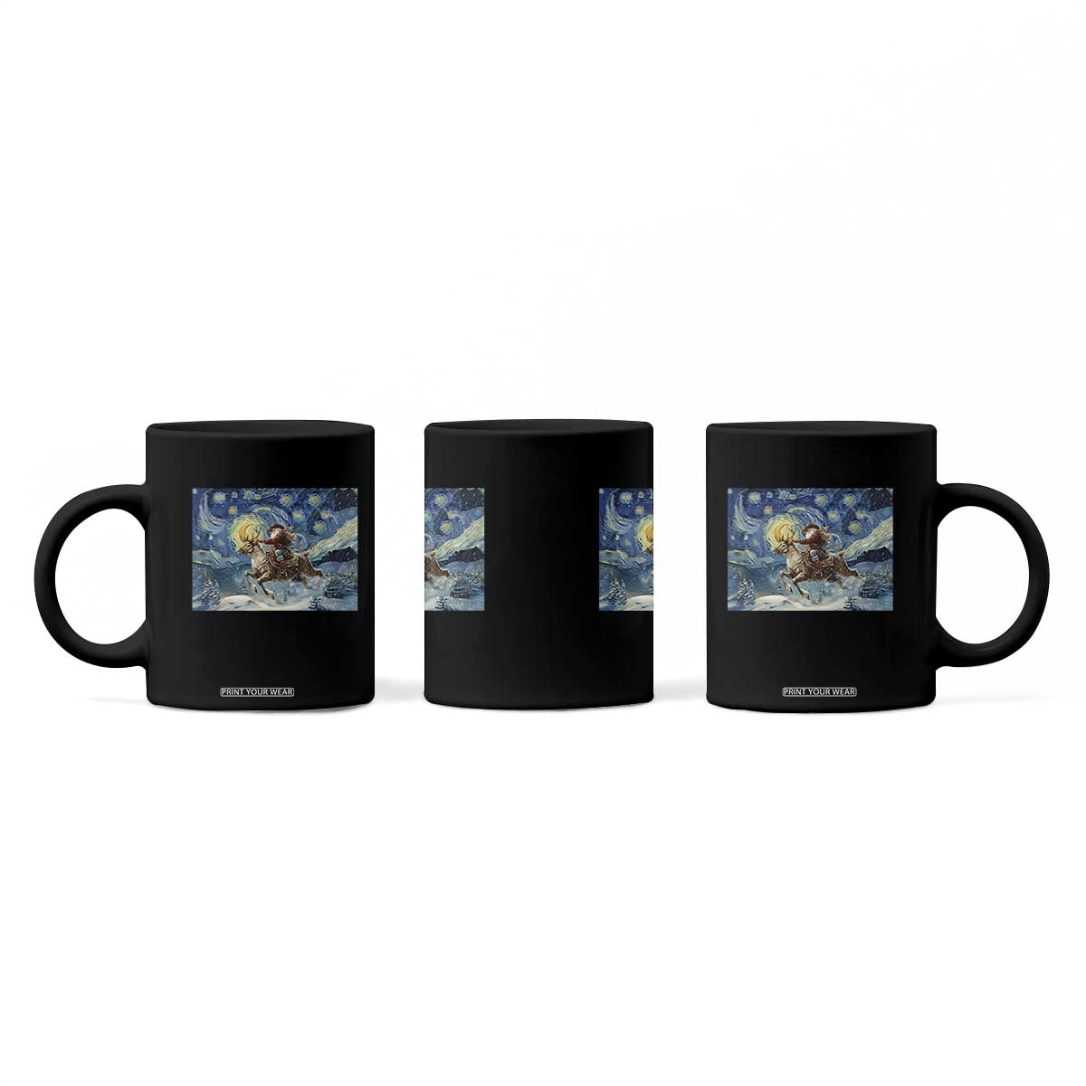 Cowboy Santa Starry Night Christmas Coffee Mug TS14 Print Your Wear