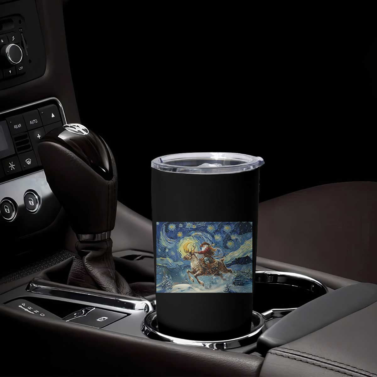 Cowboy Santa Starry Night Christmas Tumbler Cup TS14 Print Your Wear