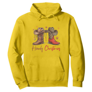 Howdy Christmas Hoodie Western Cowboy Boots Country TS14 Daisy Print Your Wear