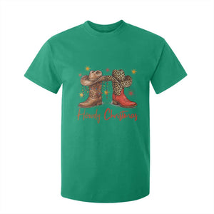 Howdy Christmas T Shirt For Kid Western Cowboy Boots Country TS14 Irish Green Print Your Wear