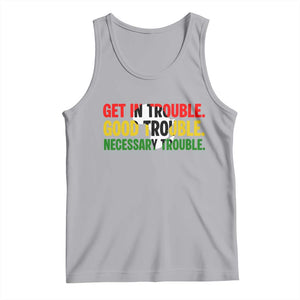 John Lewis Quote Affrican American Tank Top Get in Good Necessary Trouble TS14 Athletic Heather Print Your Wear