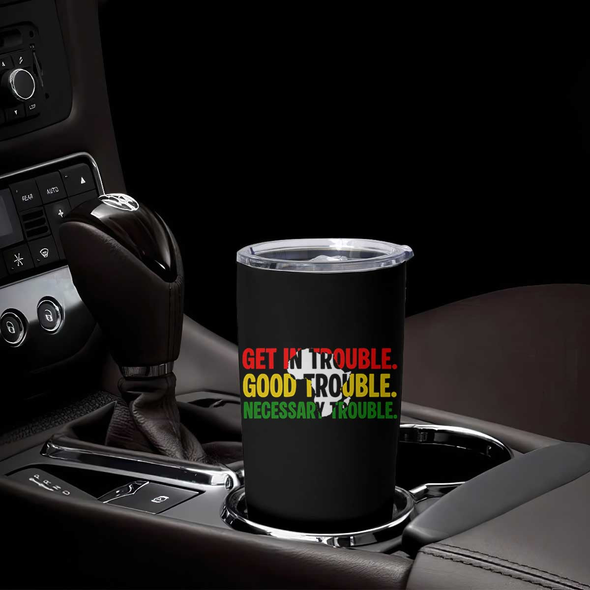 John Lewis Quote Affrican American Tumbler Cup Get in Good Necessary Trouble TS14 Print Your Wear