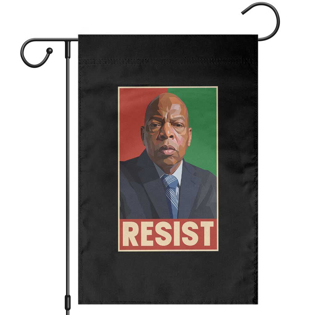 Resist Protest Civil Rights Garden Flag John Lewis Black History TS14 Black Print Your Wear