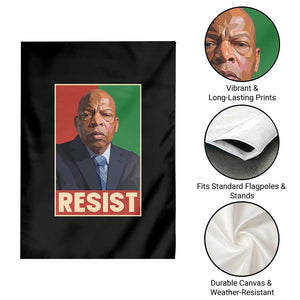 Resist Protest Civil Rights Garden Flag John Lewis Black History TS14 Print Your Wear