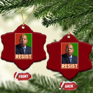 Resist Protest Civil Rights Ceramic Ornament John Lewis Black History TS14 Print Your Wear