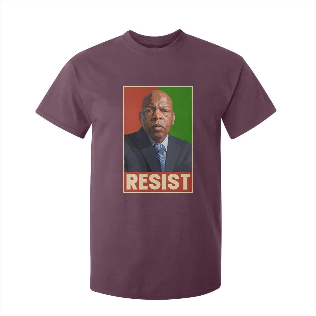 Resist Protest Civil Rights T Shirt For Kid John Lewis Black History TS14 Maroon Print Your Wear