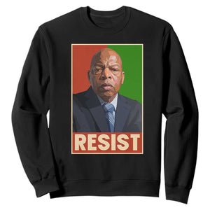 Resist Protest Civil Rights Sweatshirt John Lewis Black History TS14 Black Print Your Wear