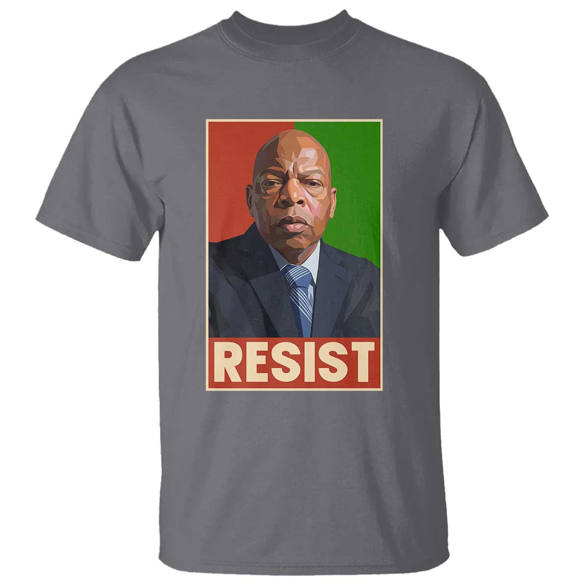 Resist Protest Civil Rights T Shirt John Lewis Black History TS14 Charcoal Print Your Wear
