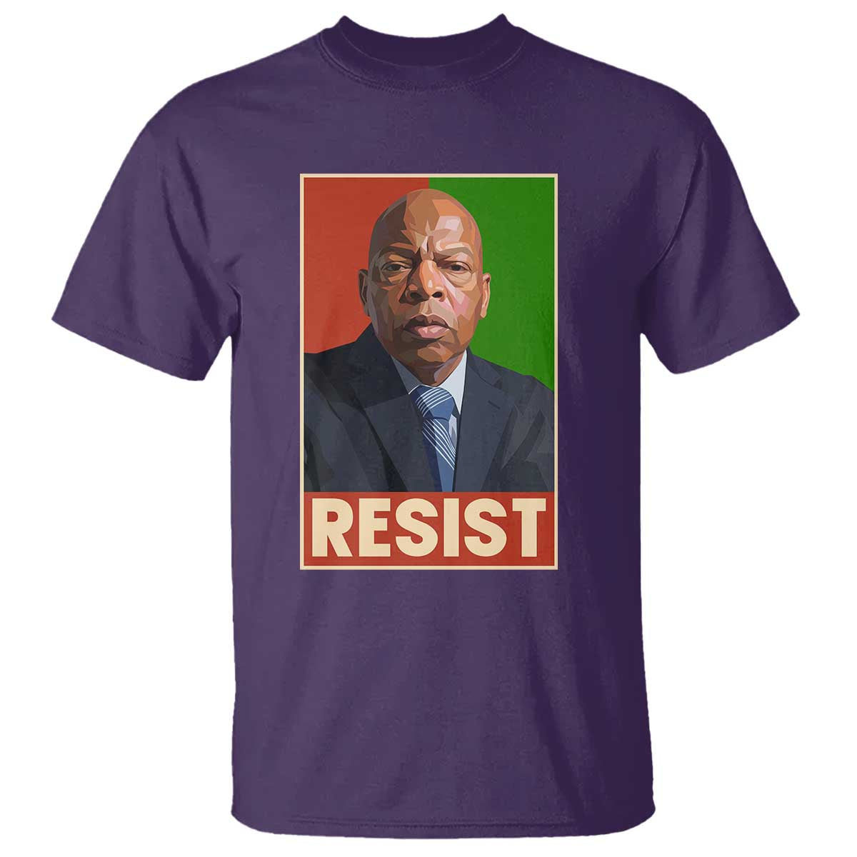 Resist Protest Civil Rights T Shirt John Lewis Black History TS14 Purple Print Your Wear
