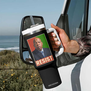 Resist Protest Civil Rights Tumbler With Handle John Lewis Black History TS14 Print Your Wear