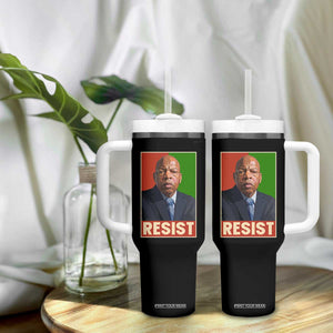 Resist Protest Civil Rights Tumbler With Handle John Lewis Black History TS14 Print Your Wear