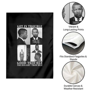 John Lewis Affrican American Garden Flag Get in Good Necessary Trouble TS14 Print Your Wear
