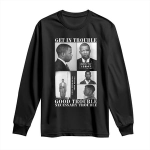 John Lewis Affrican American Long Sleeve Shirt Get in Good Necessary Trouble TS14 Black Print Your Wear