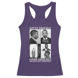 John Lewis Affrican American Racerback Tank Top Get in Good Necessary Trouble TS14 Purple Print Your Wear