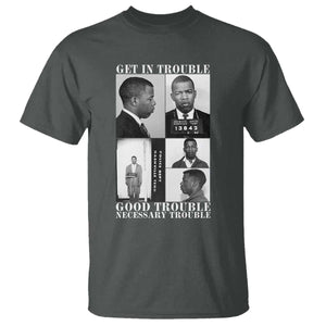 John Lewis Affrican American T Shirt Get in Good Necessary Trouble TS14 Dark Heather Print Your Wear