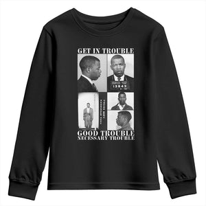 John Lewis Affrican American Youth Sweatshirt Get in Good Necessary Trouble TS14 Black Print Your Wear