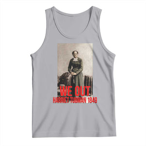 Harriet Tubman Quote Tank Top Black Woman History TS14 Athletic Heather Print Your Wear