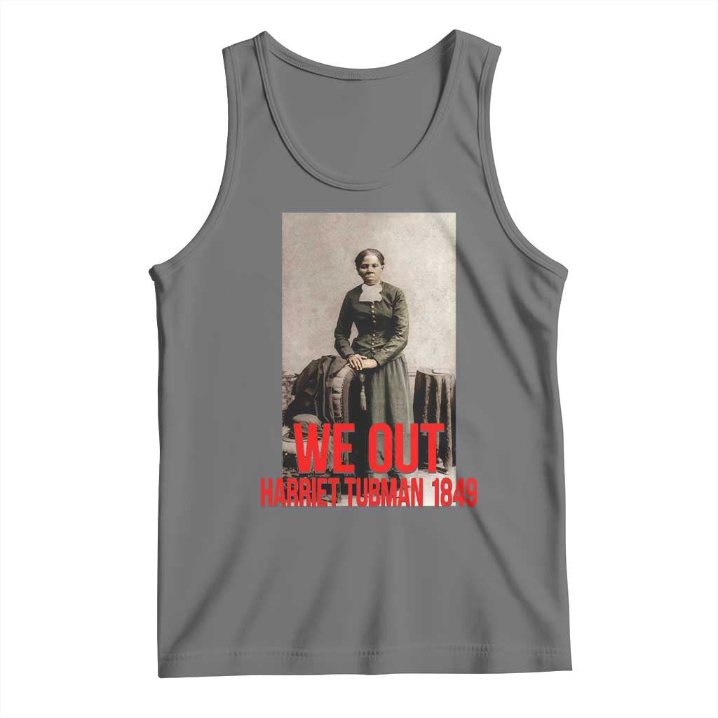 Harriet Tubman Quote Tank Top Black Woman History TS14 Black Heather Print Your Wear