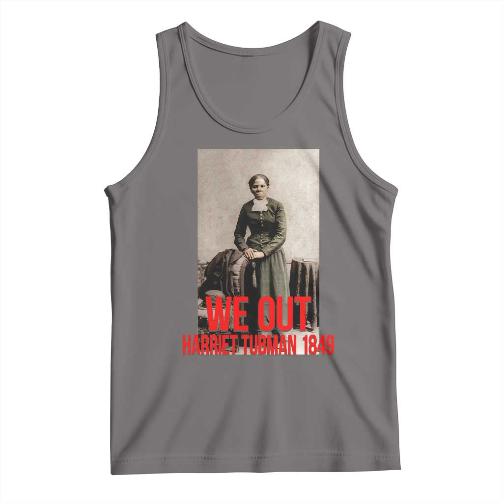 Harriet Tubman Quote Tank Top Black Woman History TS14 Deep Heather Print Your Wear