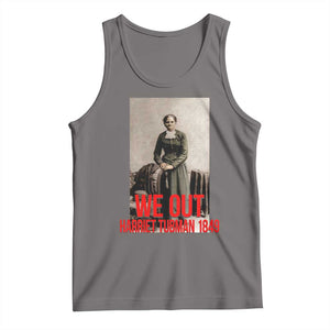 Harriet Tubman Quote Tank Top Black Woman History TS14 Deep Heather Print Your Wear