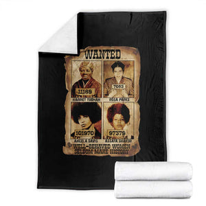 Black Woman History Throw Blanket Well Behaved Women Seldom Make History TS14 Black Print Your Wear