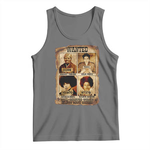 Black Woman History Tank Top Well Behaved Women Seldom Make History TS14 Black Heather Print Your Wear