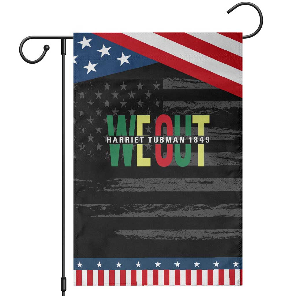 Harriet Tubman Quote Patriotic Garden Flag Black Woman American History Activist TS14 Distressed Black Blue Print Your Wear