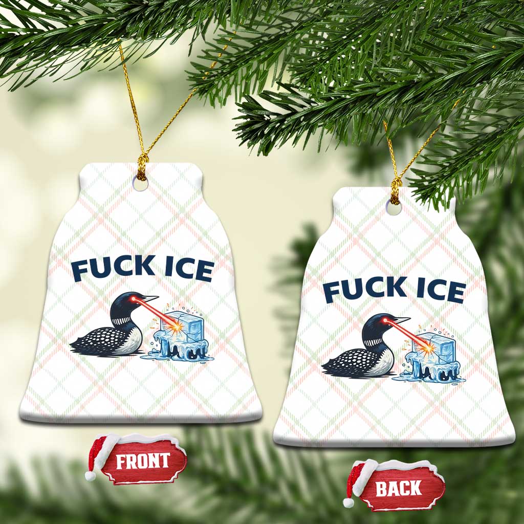 Minnesota Anti ICE Immigration Protest Ladies Ceramic Ornament Fuck Ice TS14 Print Your Wear