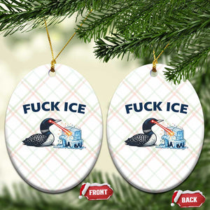 Minnesota Anti ICE Immigration Protest Ladies Ceramic Ornament Fuck Ice TS14 Print Your Wear