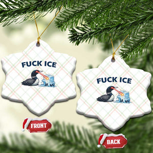 Minnesota Anti ICE Immigration Protest Ladies Ceramic Ornament Fuck Ice TS14 Print Your Wear