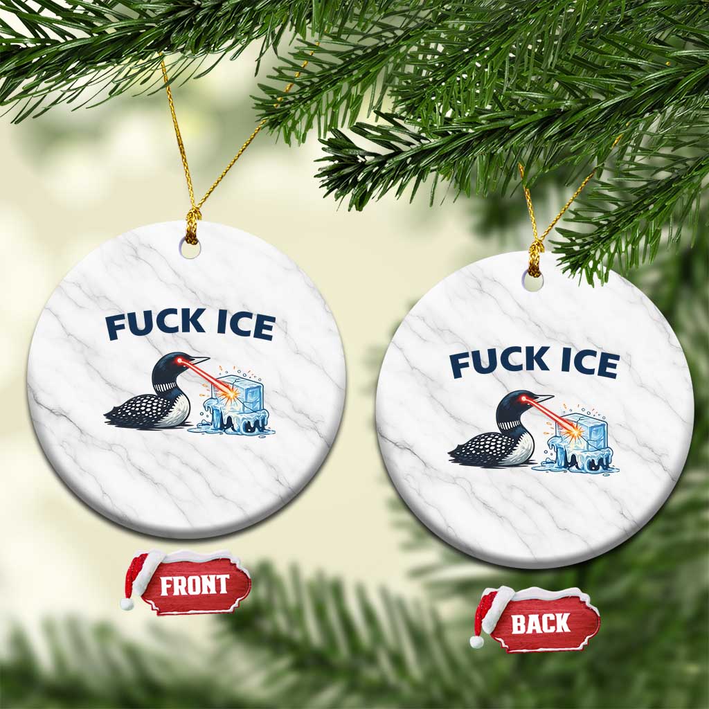 Minnesota Anti ICE Immigration Protest Ladies Ceramic Ornament Fuck Ice TS14 1pc White Marble Print Your Wear
