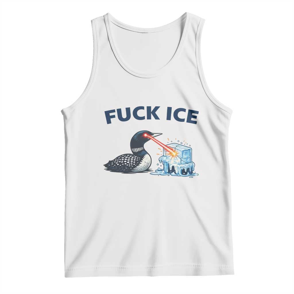 Minnesota Anti ICE Immigration Protest Ladies Tank Top Fuck Ice TS14 White Print Your Wear